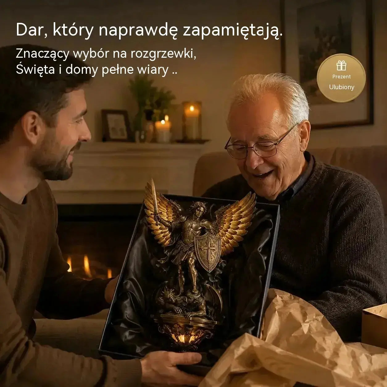 🎇【50% OFF】Lampa ścienna Anioł Stróż św. Michała