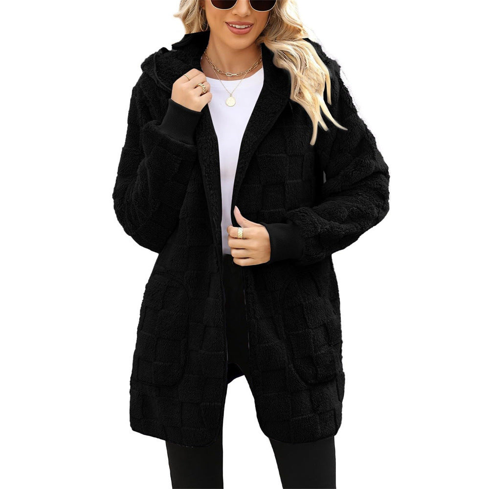 ☃️❄️【S–5XL】🌸 Zimska novost: ženska karirasta podložena jakna s toplo podlogo za prosti čas
