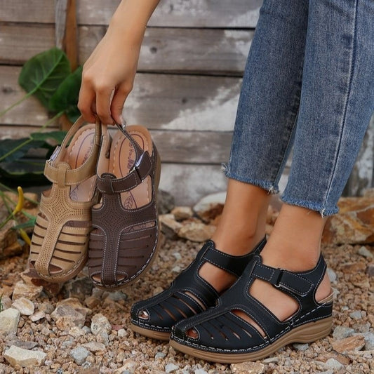 👡 Komfortní uzavřené letní sandály s prodyšným děrováním |Dokonalý komfort pro každou nohu 🌿