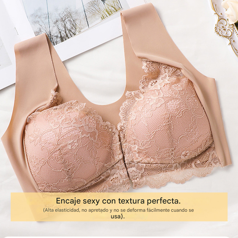 đPrecio mĂĄs bajo por tiempo limitadoăConjunto de 5 piezasăă40-100KGăđđ©ČSujetador con efecto lifting y precioso encaje en la espalda, talla grande, con corte push-up y cierre frontal