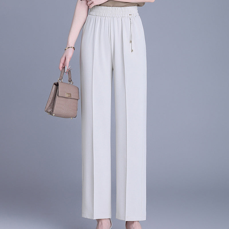 【XL-6XL】Pantalones de verano de talle alto y corte recto | Silueta relajada y estilizada | Ideal para el uso diario
