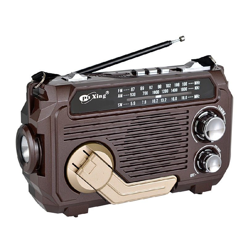 🏕️【Autenticidad garantizada】Linterna portátil con radio AM multifunción