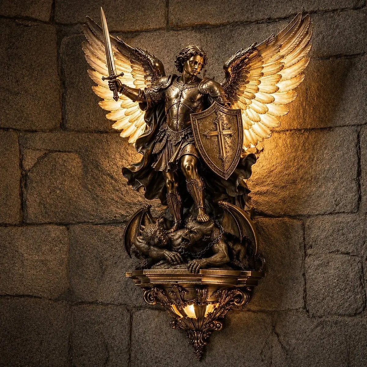 🎇【50% OFF】Lampa ścienna Anioł Stróż św. Michała