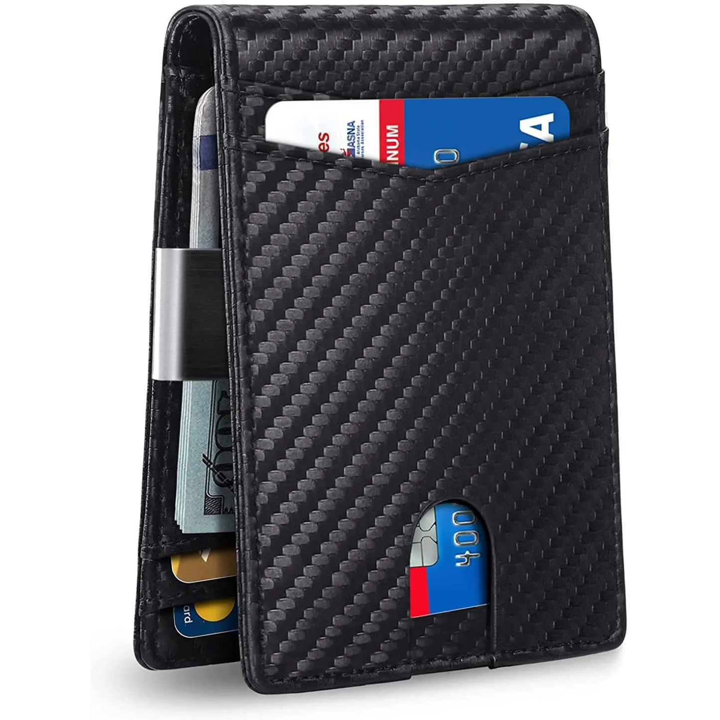 Imprescindible para hombres 👛 Cartera minimalista para hombre con función de protección RFID 👨