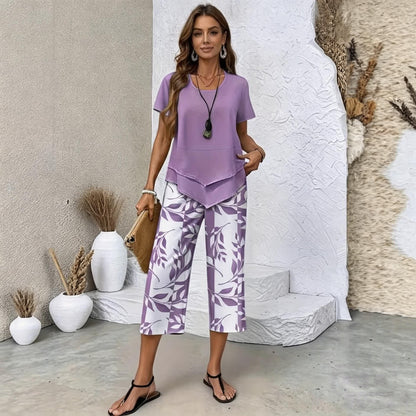 🌺【S-5XL】 Dvoudílná sada Fresh Breeze | Lehká a elegantní vícebarevná letní sada