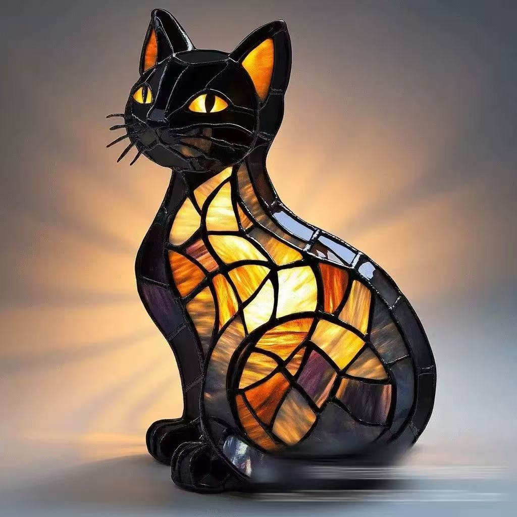 🐱🐱 Vidám és kreatív LED éjszakai fény macska és kutya formában, kellemes hangulatvilágításhoz