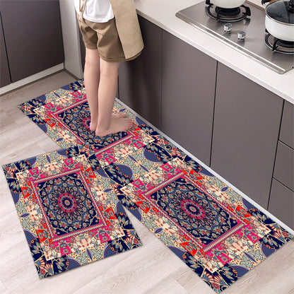 💥49% de descuento 【40*60cm + 40*120cm】🌺 Alfombrilla de cocina antideslizante, alfombrilla de cocina larga absorbente
