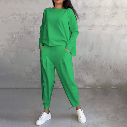 💖 Nueva promoción 50% de descuento, conjunto casual sencillo de algodón 2026 primavera-otoño, versátil para el día a día y el trabajo