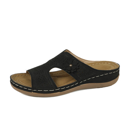 👡 Ortopedické letní sandály s květinovým vzorem | Maximální pohodlí ✨