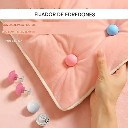 ✨39% de descuento✨【Compra 20 y llévate 20 gratis】Soporte para funda nórdica Comfort: sujeta el edredón y evita que se deslice.