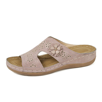 👡 Ortopedické letní sandály s květinovým vzorem | Maximální pohodlí ✨