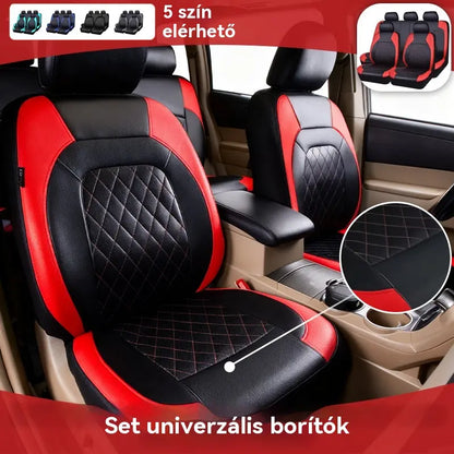 🚗🚗 Kiváló minőségű, univerzális autóüléshuzatok puha bőrből, tartósak és könnyen tisztíthatók, öt színben kaphatók a kényelmes utazásért.
