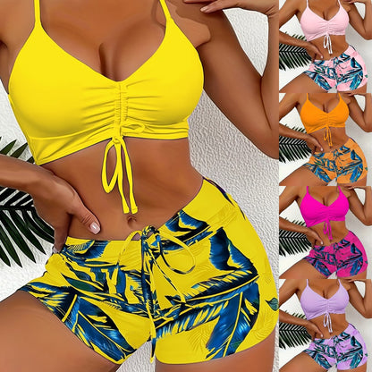 🏊‍👙【S-2XL】🌴 Traje de baño elegante con estampado de talla grande