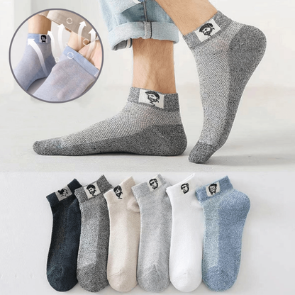🧦Compra 5 y llévate 5 gratis [35-42] Calcetines desodorantes transpirables de verano para hombre 2026.