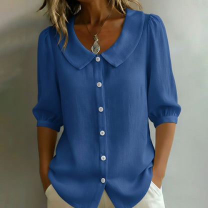 🌸【S-3XL】Női rövid ujjú, gombos kardigán, ideális nyárra. Utánvétes fizetés lehetséges.✅