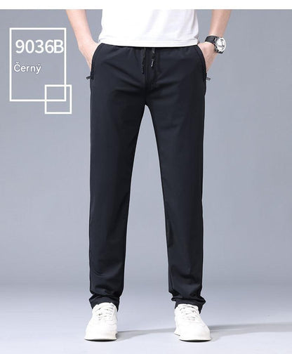 🔥【Časově omezená sleva 50 %】(S-5XL)Nové elastické kalhoty z ledového hedvábí pro jaro a léto 2026