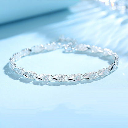 😀👉💖🍀Náramek Love New Fashion 925 Sterling Silver pro ženy【30%SLEVA】