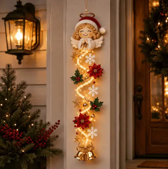 🎄🎅🎃Utolsó nap! 🎅Élvezze az 50%-os kedvezményt a világító karácsonyi ajtódíszekre!