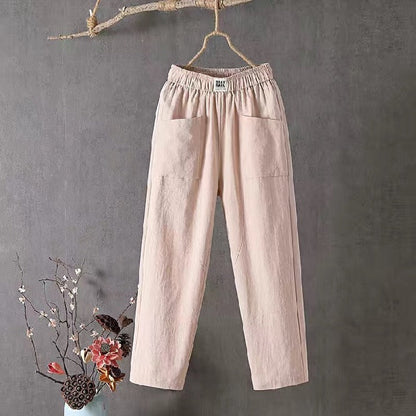 🌿🌈【M-4XL】Nuevos pantalones de pierna ancha para mujer, nuevos de primavera 2026, cómodos y casuales.