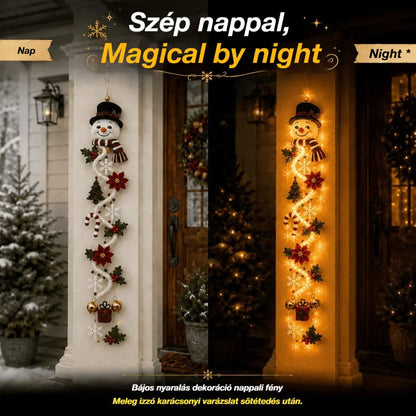 🎄🎅🎃Utolsó nap! 🎅Élvezze az 50%-os kedvezményt a világító karácsonyi ajtódíszekre!