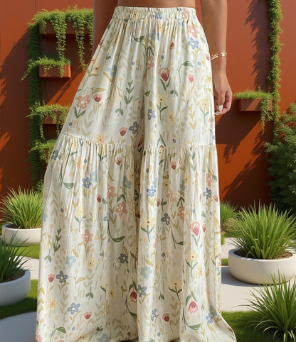 【 S-2XL】Pantalones holgados estampados para mujer, aptos para todo tipo de cuerpo, pago contra reembolso.