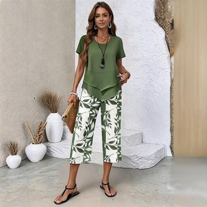 🌺【S-5XL】 Dvoudílná sada Fresh Breeze | Lehká a elegantní vícebarevná letní sada