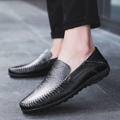 🔥【39-44】Zapatos casuales de cuero de vaca de moda para hombres