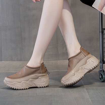 【50% de descuento】【35-40】Nuevas zapatillas deportivas de verano 2026: transpirables, versátiles, con suela gruesa y diseño calado.