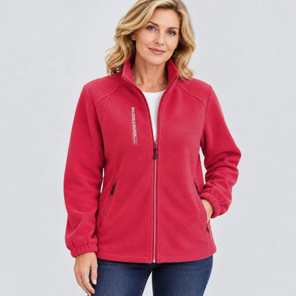 ❤️【XL-5XL】😊 Ženska flis jakna za mamice – za pomlad in jesen, s stoječim ovratnikom, odprta, prilegajoča se, nova