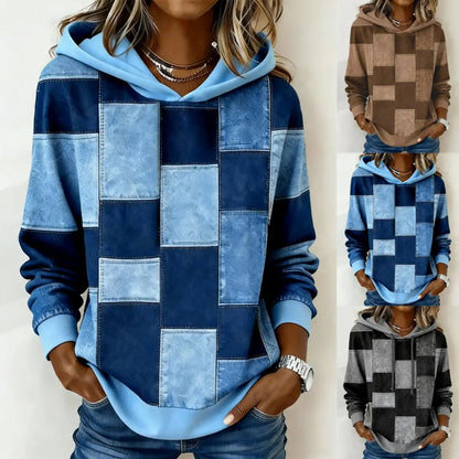 ⭐✨【S-5XL】😍Damska bluza z kapturem na jesień/zimę z długimi rękawami