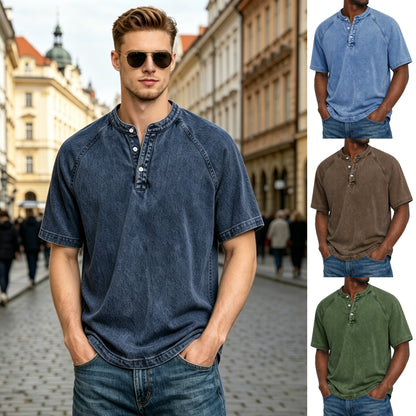 👕【S-5XL】Letní pánské retro tričko prémiové kvality, pohodlné a univerzální