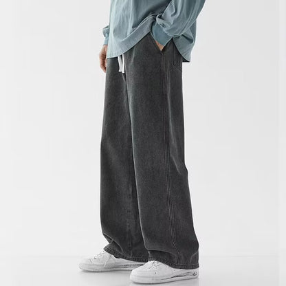 🔥Jeans retro para hombre: estilo casual, pierna recta holgada, pago contra entrega