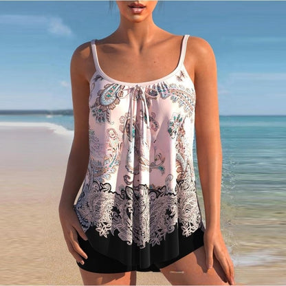 🌈🌴✨【S-4XL】 2026 Nové dvoudílné bikiny Plus Size s potiskem