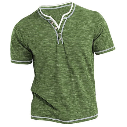 🔥👕【S-3XL】 Pánské ležérní tričko s krátkým rukávem a výstřihem do V
