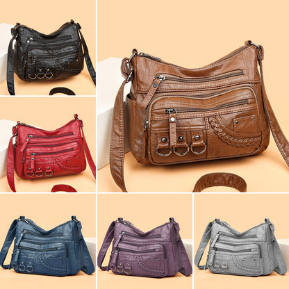 👜【Hot prodejní model】2026 nová velkokapacitní měkká kožená taška přes rameno/crossbody taška