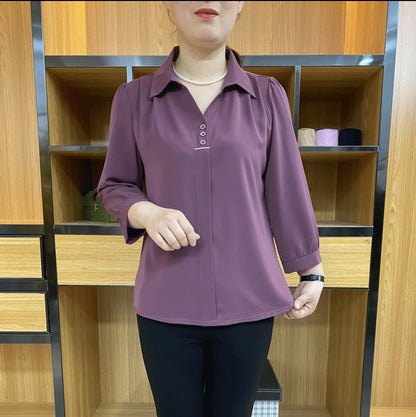 💓【Oferta especial】💓 Nueva camisa de gasa de manga larga 2026