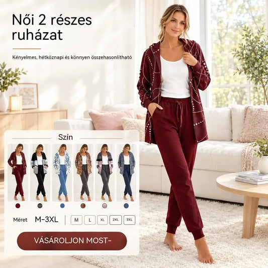 💃 💖【S-3XL】 Új, 2026-os otthoni szett – egyszerű és elegáns.