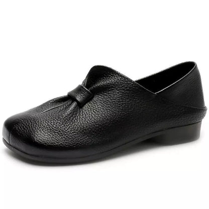 👡【35-42】Nové boty nazouvací s měkkou podrážkou a mašlí, vysoce kvalitní hovězí kůže, jednoduché a elegantní