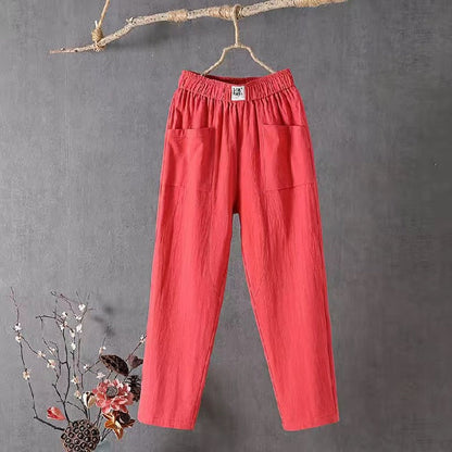 🌿🌈【M-4XL】Nuevos pantalones de pierna ancha para mujer, nuevos de primavera 2026, cómodos y casuales.