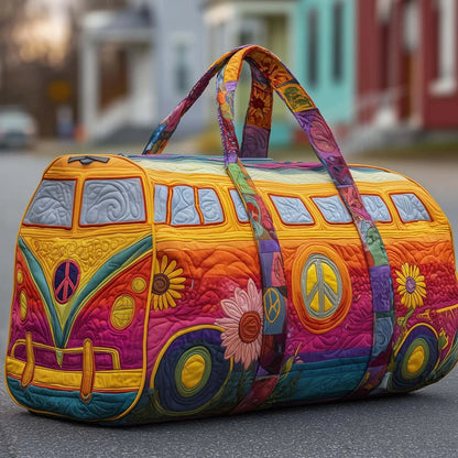 👜💐【(16x8x8) palců】Polstrovaná cestovní taška Hippie Van