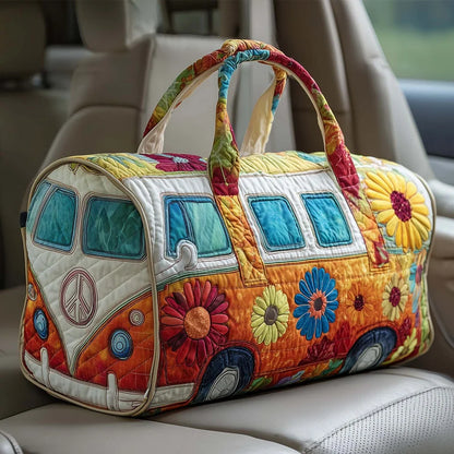 👜💐【(16x8x8) palců】Polstrovaná cestovní taška Hippie Van