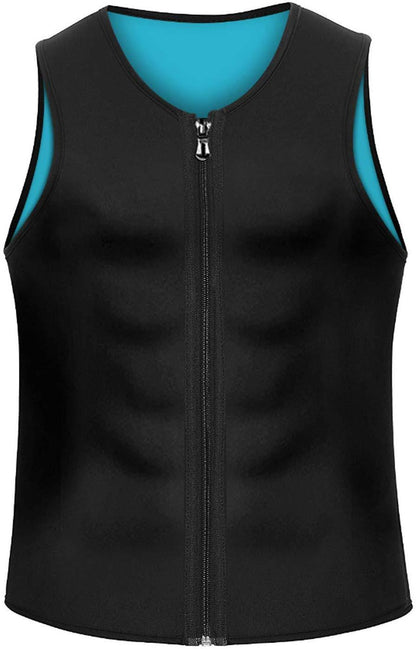 🌹👔【50% de descuento】✨【S-4XL】Chaleco de abdominoplastia con cremallera de verano para hombre, adecuado para correr, fitness, deportes