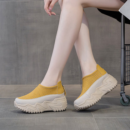 【50% de descuento】【35-40】Nuevas zapatillas deportivas de verano 2026: transpirables, versátiles, con suela gruesa y diseño calado.