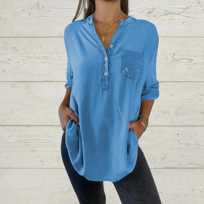 【S-5XL】Nueva camiseta de cuello en V de color liso para 2026