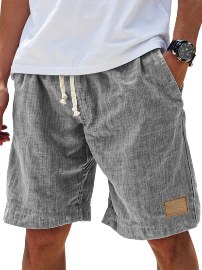 ⏳🔥【Poslední den se slevou 50 %】👖 【S-5XL】【55-110 kg】Pánské ležérní kraťasy s lněným vzhledem a stahovací šňůrkou pro rok 2026