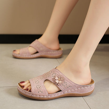 👡 Ortopedické letní sandály s květinovým vzorem | Maximální pohodlí ✨