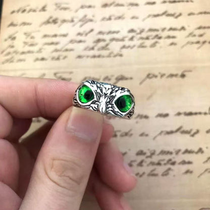 【Kupte 1 a získejte 1 zdarma】💍Atraktivní postříbřený prsten se sovou🦉