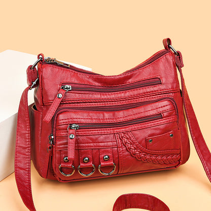 👜【Hot prodejní model】2026 nová velkokapacitní měkká kožená taška přes rameno/crossbody taška