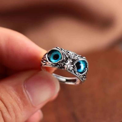 【Kupte 1 a získejte 1 zdarma】💍Atraktivní postříbřený prsten se sovou🦉