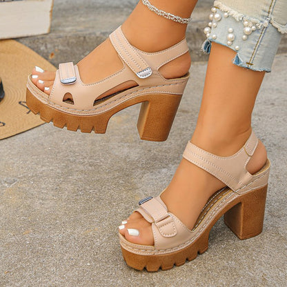 【35-43】🔥 Sandalias de plataforma con tacón grueso: para mayor altura, estabilidad y estilo.